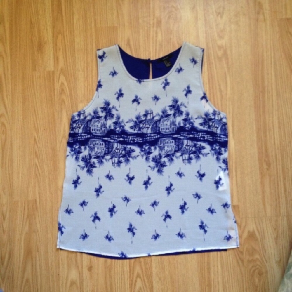 Slightly Sheer China Patterned Tank - Picture 4 of 4